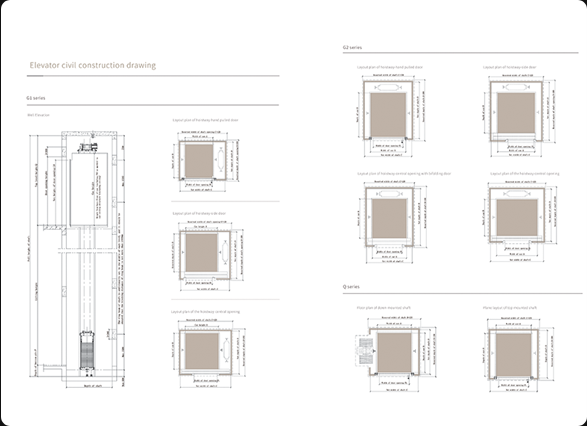 Homelift civil construction drawing